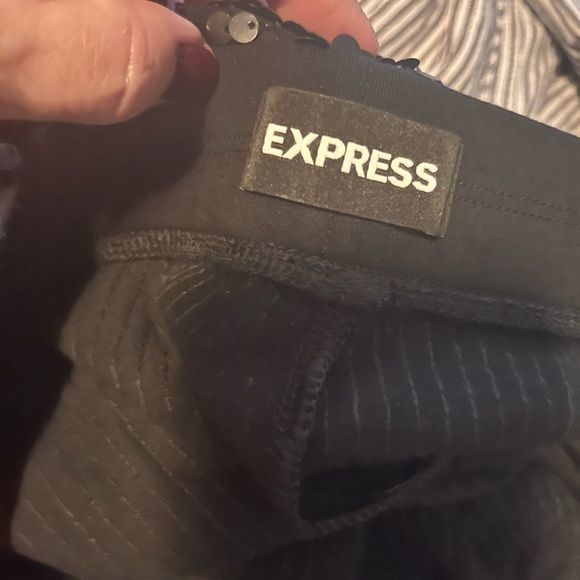 Express Black Sequins w Stretch Leggings Size M - Picture 6 of 9